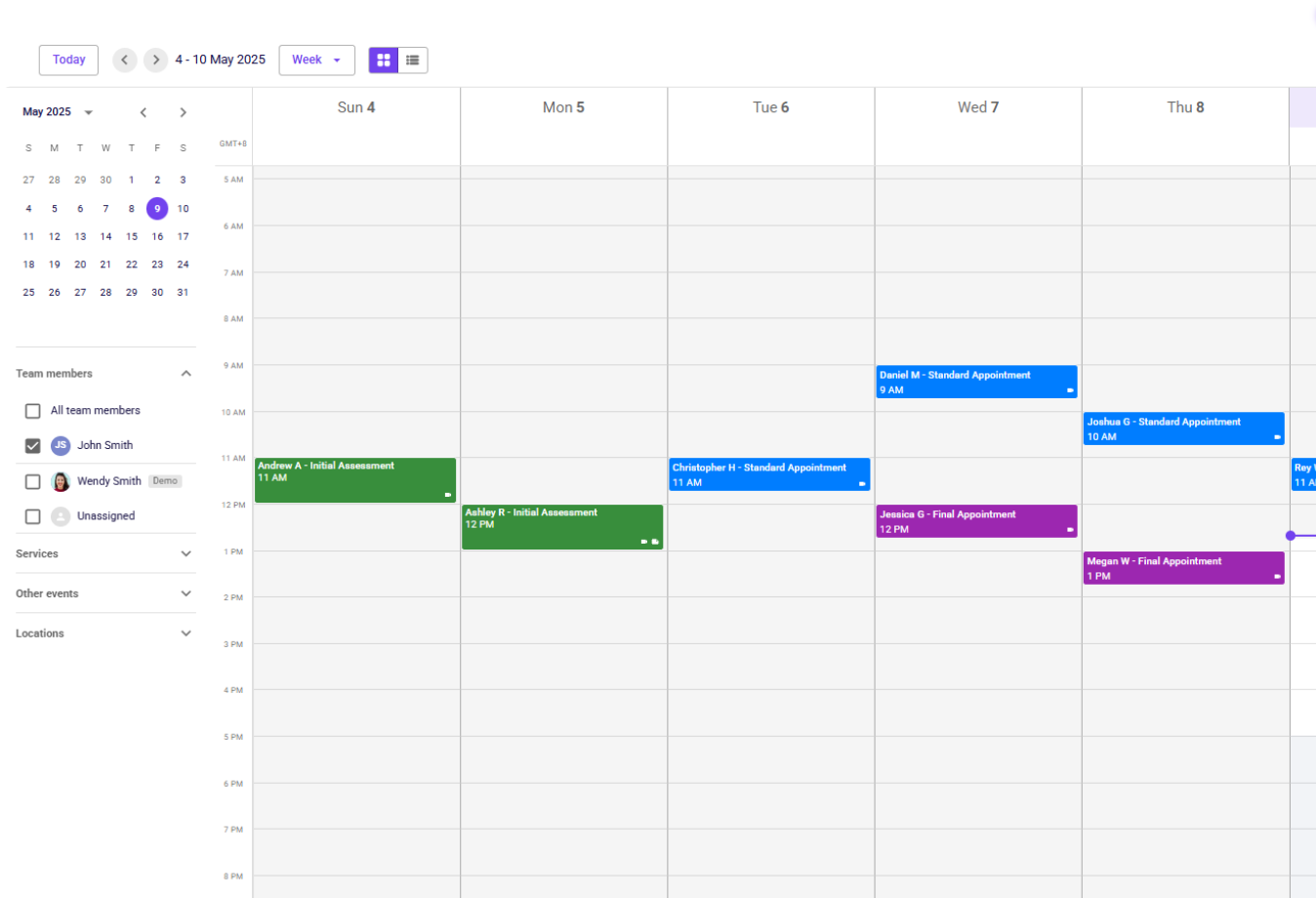 Image of Carepatron Calendar