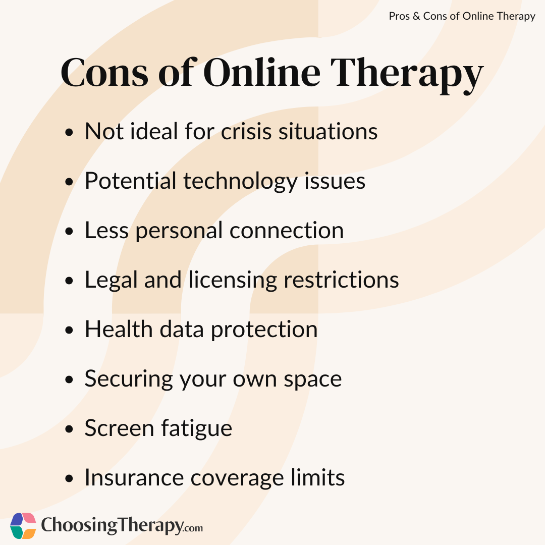 Online Therapy Pros Cons