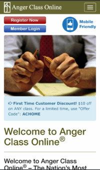 Anger Class Online Home Page