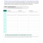 Practicing Gratitude for Anxiety Worksheet
