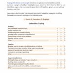 Coping Skills Worksheet