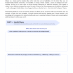 Overcoming Shame for Addiction Worksheet