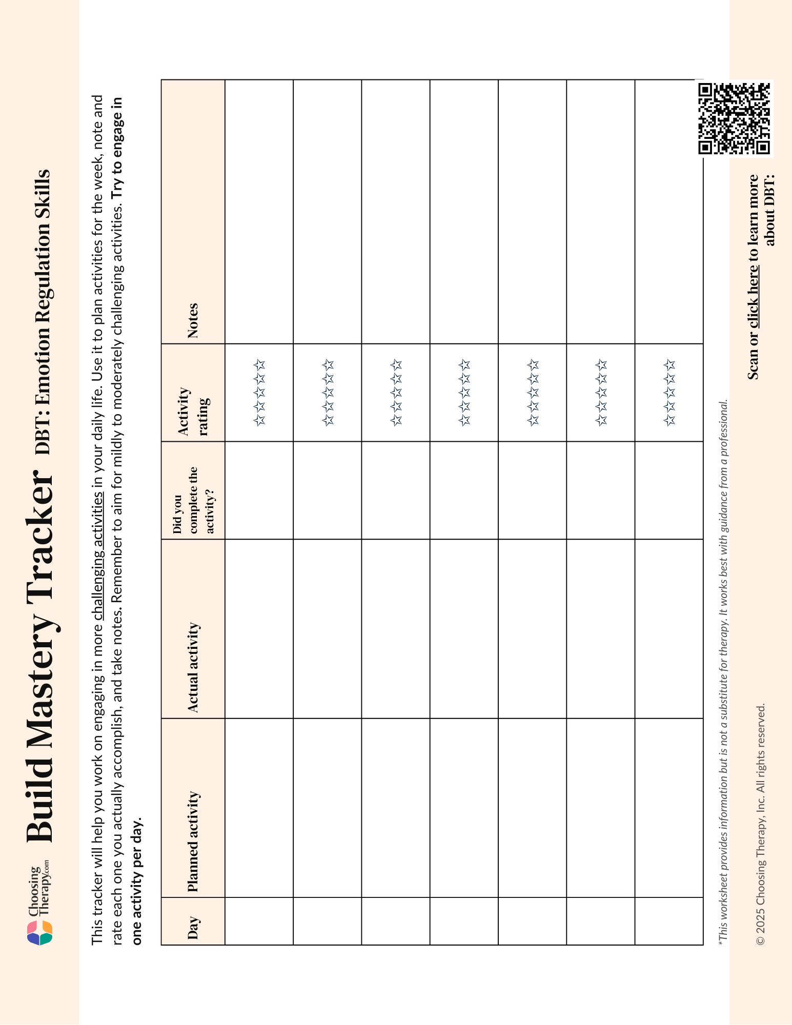 Build Mastery tracker