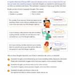 Automatic Thoughts for Teens Worksheet