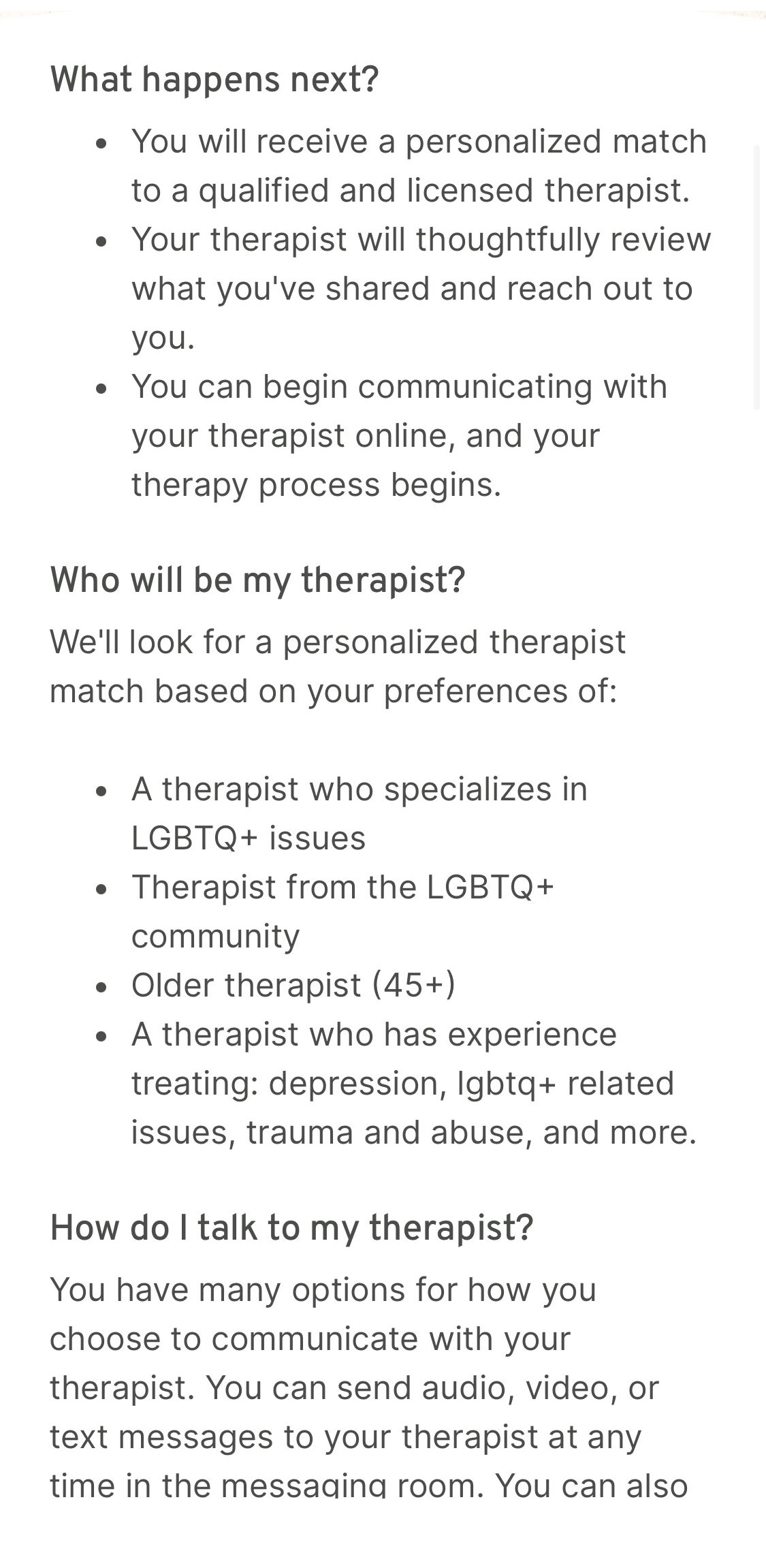 BetterHelp "What Happens Next"