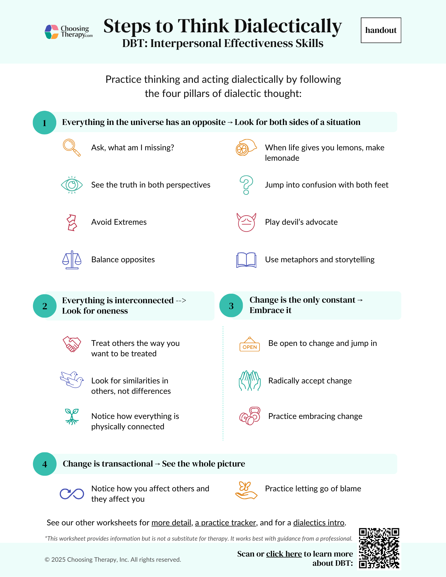 Steps to Think Dialectically (Handout)