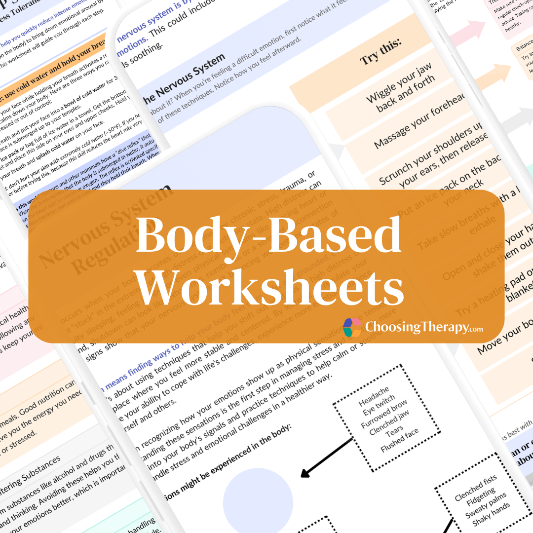 Body-Based Worksheets (Free Printable PDFs) | ChoosingTherapy.com