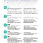 DBT Self Soothing Worksheet