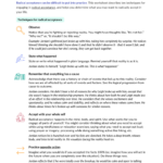 How to Practice Radical Acceptance Worksheet