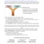 Turning the Mind DBT Worksheet
